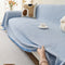 All-Season Solid Waffle Weave Durable One-Piece Couch Cover
