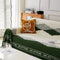 Chenille Short Velvet Artistic Pattern Throw Couch Cover