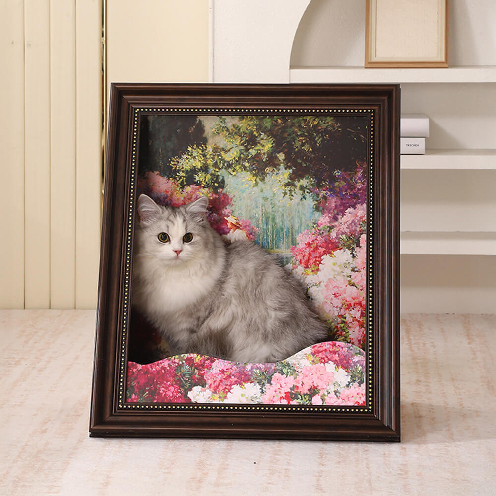 Classic Oil Painting Art-Inspired Decor 3D Cat Scratcher Cat Bed