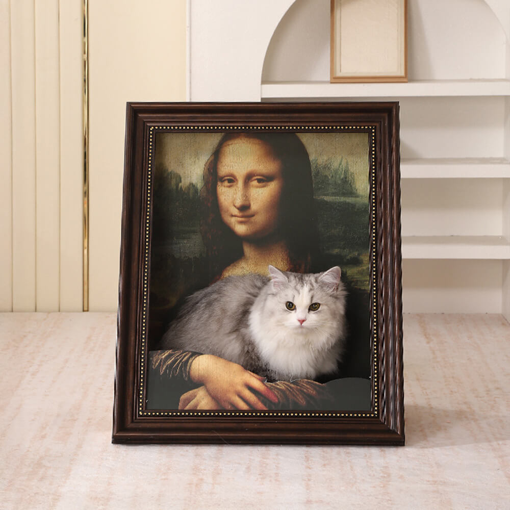 Classic Oil Painting Art-Inspired Decor 3D Cat Scratcher Cat Bed