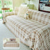 Classic Plaid Reversible Anti-Scratch One-Piece Couch Cover