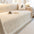 Cream Chenille Textured Pet-Friendly Anti-Scratch Throw Couch Cover