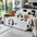 Dog & Cat Patterns Cozy Chenille Throw Couch Cover