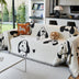 Dog & Cat Patterns Cozy Chenille Throw Couch Cover