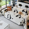Dog & Cat Patterns Cozy Chenille Throw Couch Cover