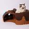 Donut-Shaped Felt Play Tunnel for Cats – Fun and Cozy Cat Tunnel