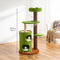 Forest Cabin Creative Space-Saving Felt Cat Tree with Scratching Post