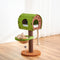 Forest Cabin Creative Space-Saving Felt Cat Tree with Scratching Post