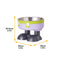 Fun Overalls Design Non-Slip Elevated Large Capacity Dog & Cat Bowl