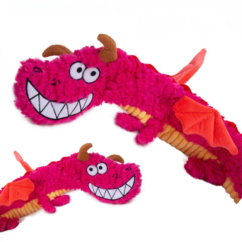 Interactive Crinkle Dragon Tug Toy for Dogs – Squeaky Chew & Pull Dog Toy