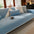 Minimalist Waterproof Wheat Stripe Design Chenille Couch Cover