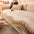 Modern Abstract Lines Plush Couch Cover with Wavy Edges