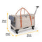 Multifunctional 2-In-1 Detachable Trolley with Wheels Portable Pet Carrier Bag