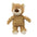 Rustic Denim Plush Durable Chewable Squeaky Dog Toy Bear