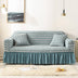 Seersucker Non-Pilling Romantic Skirted Magic Couch Cover