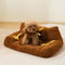 Soft Plush Monster Design Elevated Dog & Cat Sofa Bed