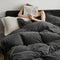 Soft Textured Elegant Minimalist Milk Velvet Bed Sheet Set
