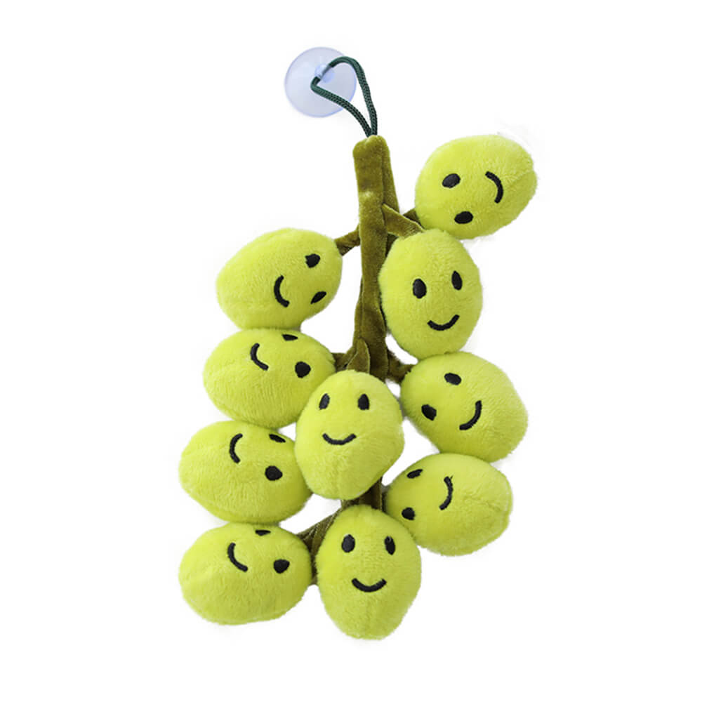 Soft and Interactive Grape Shaped Squeaky Dog Toy