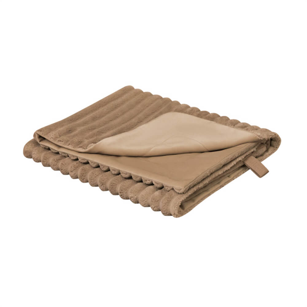 Striped Water-Resistant All-Season Warm Pet Blanket for Multi-Use