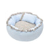 Vintage Pastoral Floral Cozy Round Cat Bed