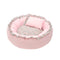 Vintage Pastoral Floral Cozy Round Cat Bed