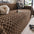 Wave Checkered Velvet Multi-Color Multifunctional Couch Cover