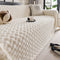 Wave Checkered Velvet Multi-Color Multifunctional Couch Cover