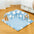 Cloud Pattern Plush Spacious Cat Tunnel Sleep Mat Bed