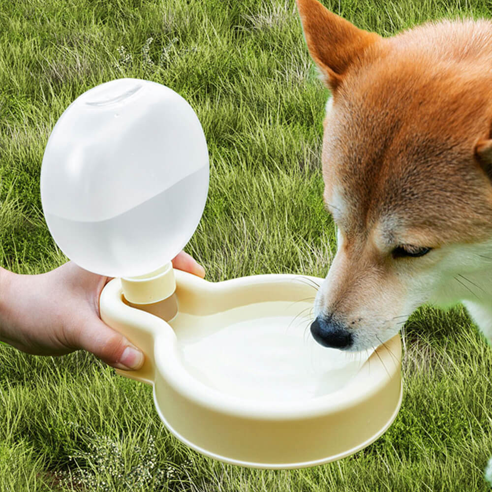 Portable Leak Proof Outdoor Folding Pet Water Bowl Dispenser