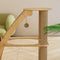 Solid Wood Cat Scratching Post with Space Capsule and Climbing Net