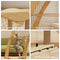Solid Wood Cat Scratching Post with Space Capsule and Climbing Net