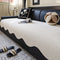 Waterproof Teddy Fleece Non-Slip Straight Couch Cover