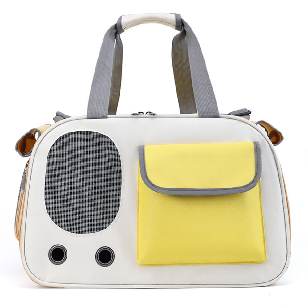 Comfortable Handle and Breathable Side Pocket Cat Carrier Bag