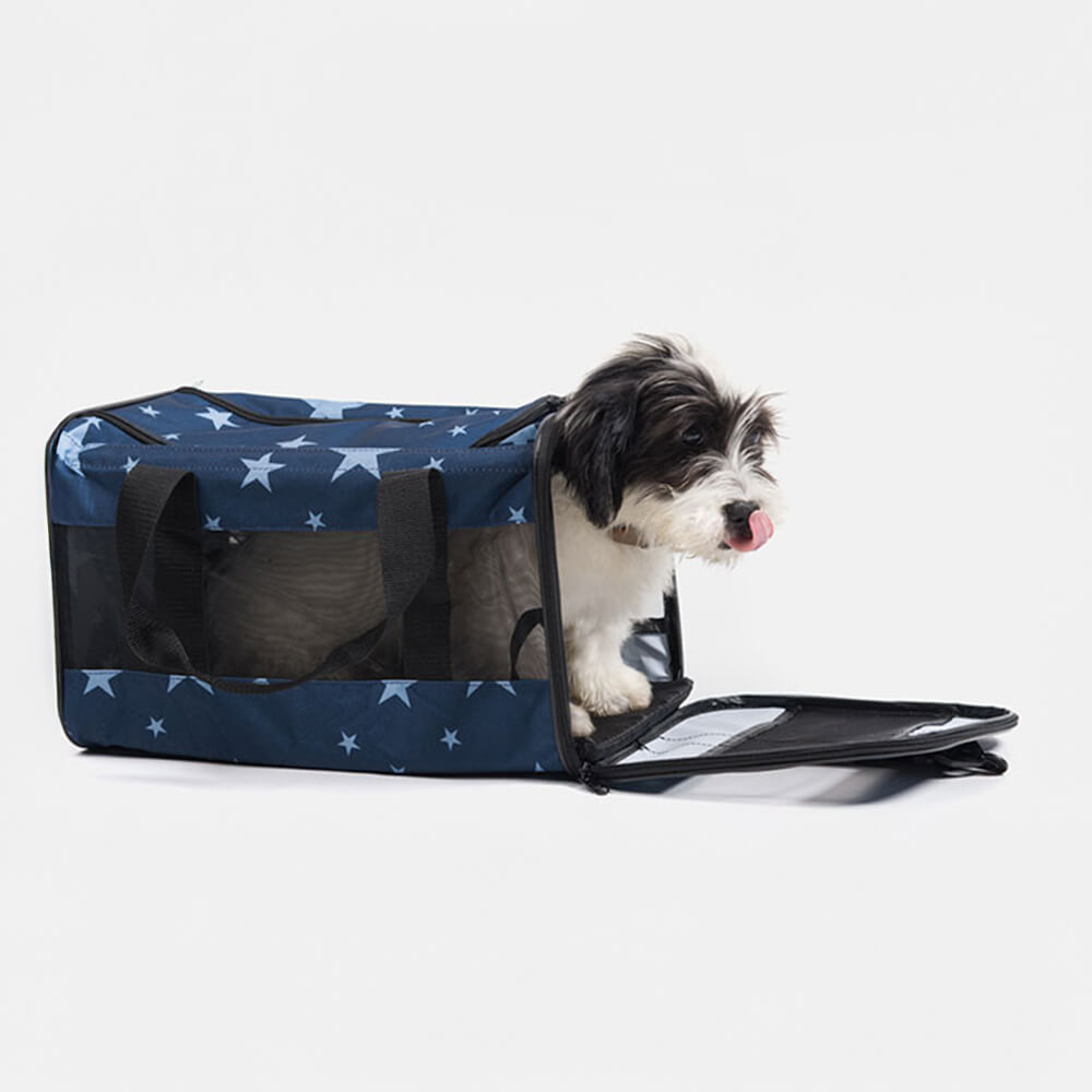 Breathable Mesh Foldable Lightweight Travel Dog & Cat Carrier Bag