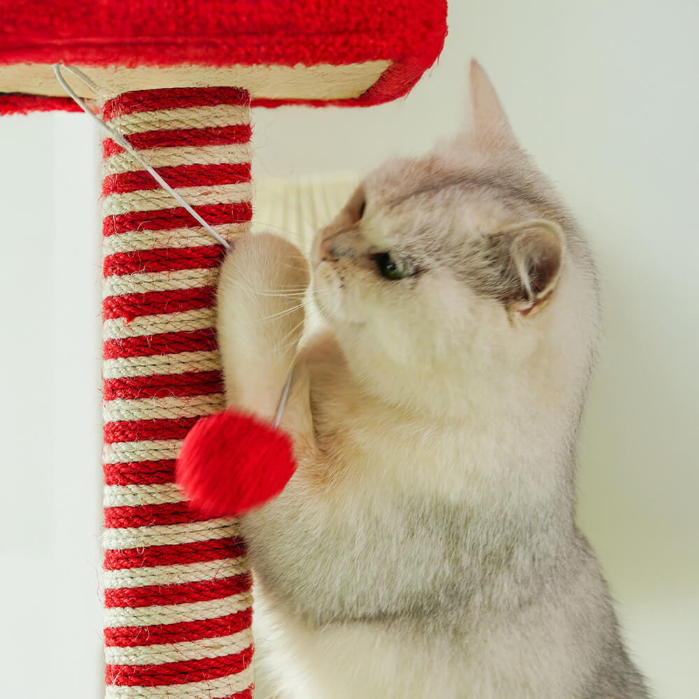 Colorful U-Shaped Multi-Layer Sisal Cat Tree