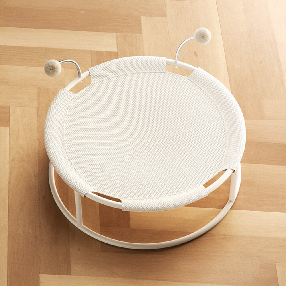 Round Hammock-Style Elevated Cat Bed