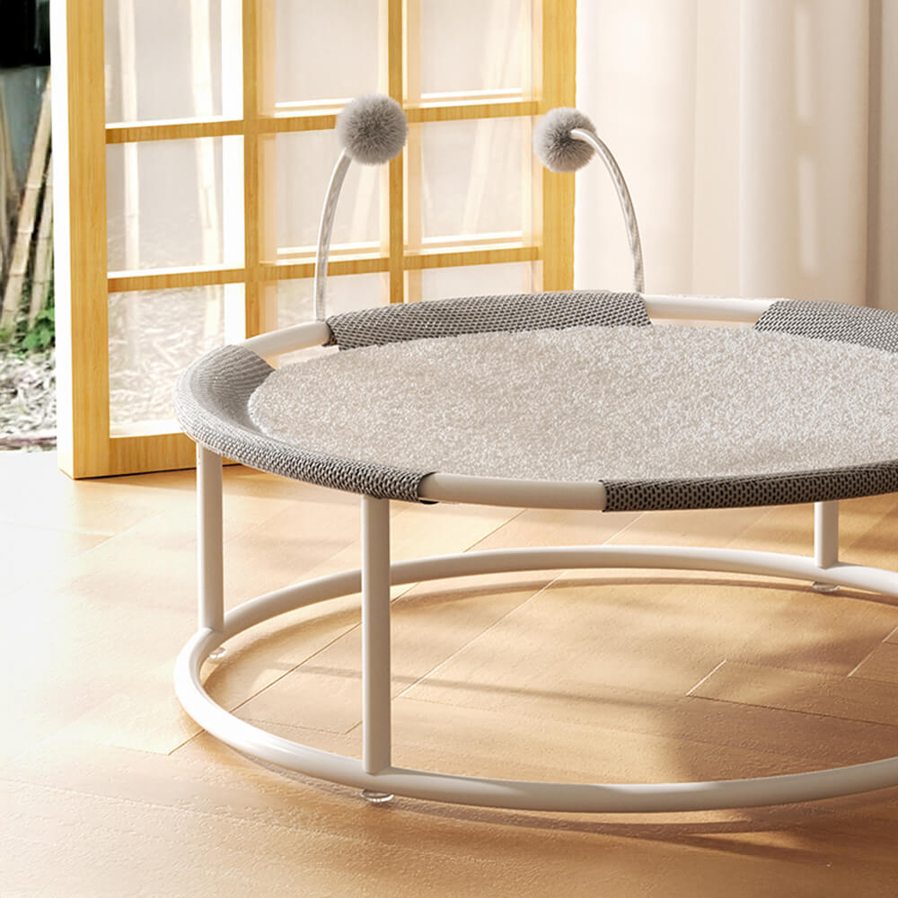 Round Hammock-Style Elevated Cat Bed