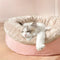 Fluffy Faux Rabbit Fur Warm Donut Dog & Cat Bed