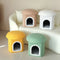 Portable Home Ottoman Pet House Foldable Condo Cat Cave