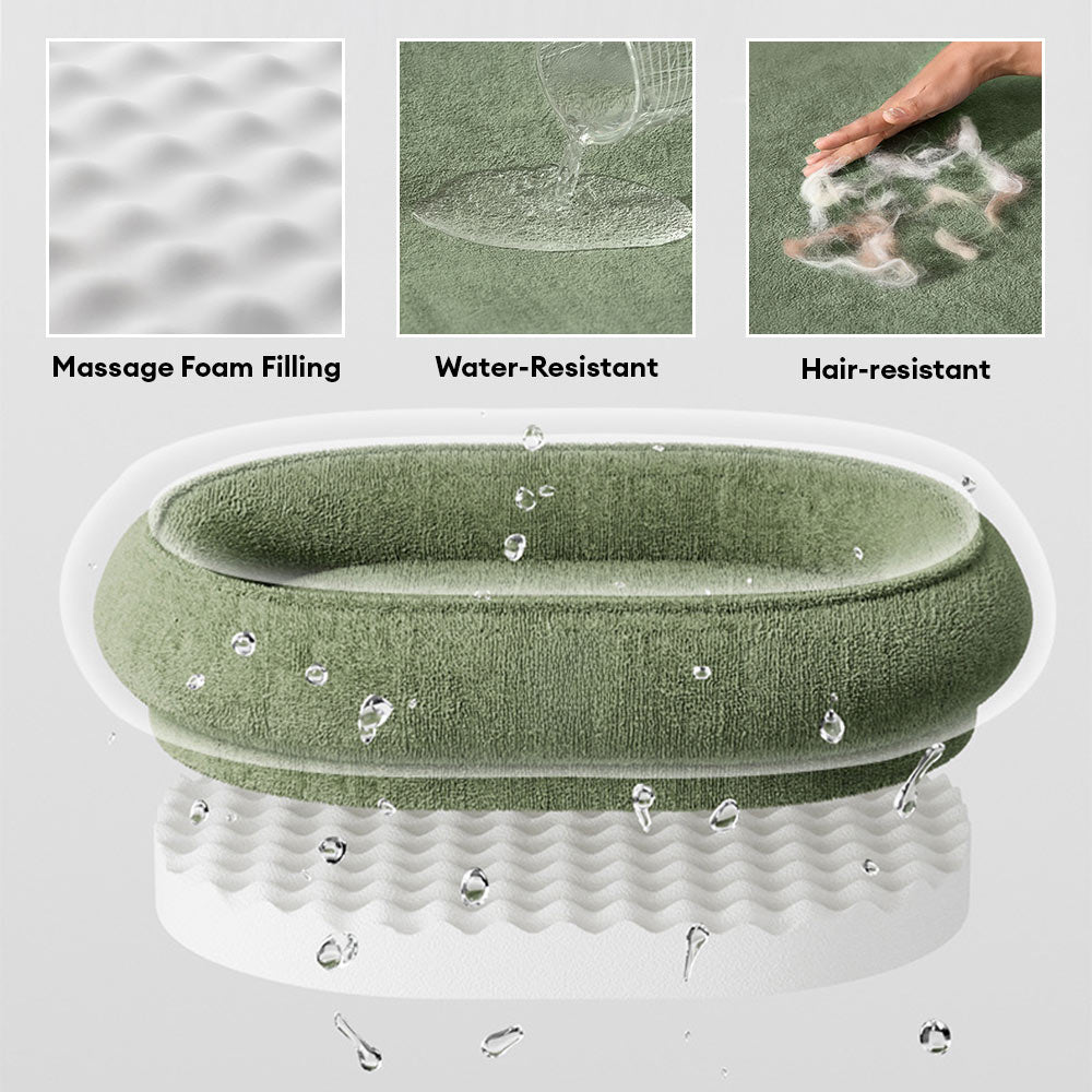 Square Water-Resistant Anti-Scratch Short Plush Dog Bed