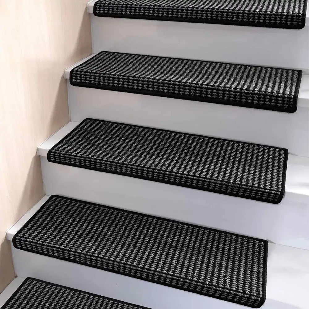 Anti-scratch Faux Sisal Stair Protectors Tape Free Washable Carpet Stair Treads