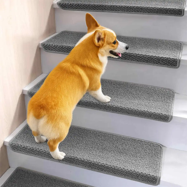 Anti-scratch Faux Sisal Stair Protectors Tape Free Washable Carpet Stair Treads