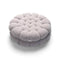 Biscuit Shaped Faux Lambswool Decorative Home Seat Cushion