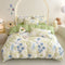 Brushed Washed Cotton Floral Bed Sheet Set