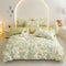 Brushed Washed Cotton Floral Bed Sheet Set