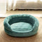 Plush Comfort Round Supportive Bolster Dog & Cat Bed