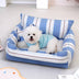 Cotton Full-Surround Dog & Cat Sofa Bed with Pillow