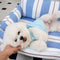 Cotton Full-Surround Dog & Cat Sofa Bed with Pillow
