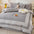 Country Style Plaid Brushed Duvet Cover Bed Sheet Set