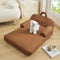 Durable PU Leather Waterproof Scratch-Resistant Large Dog Bed